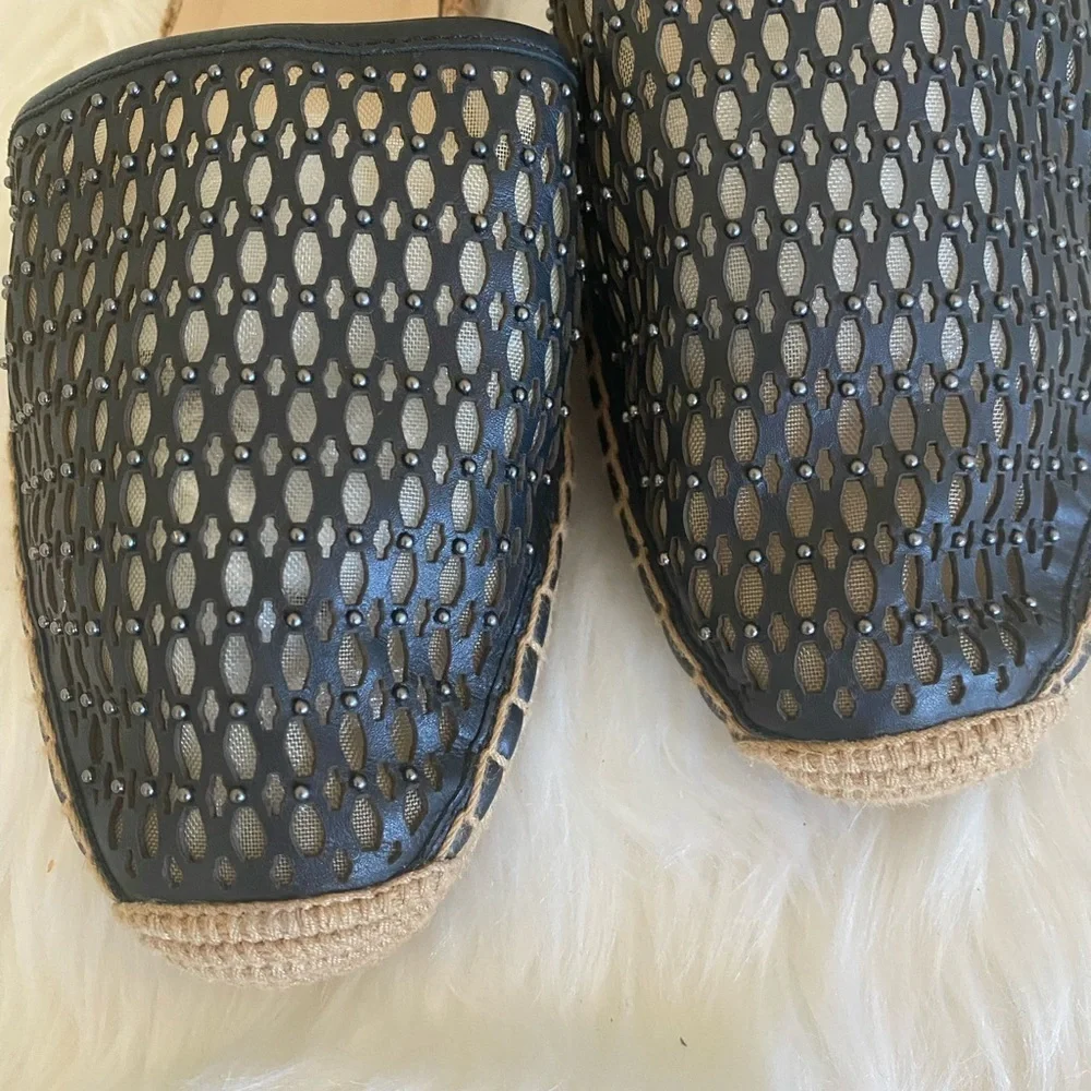 Via Spiga Bernadine d’Orsay espadrille in black, Sz. 10